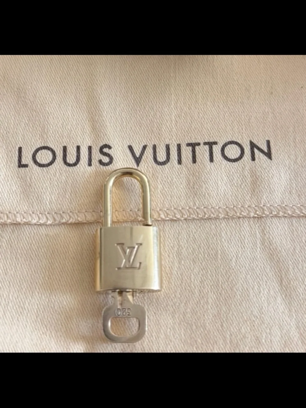 Louis Vuitton Brass Padlock No. 320 Authentic